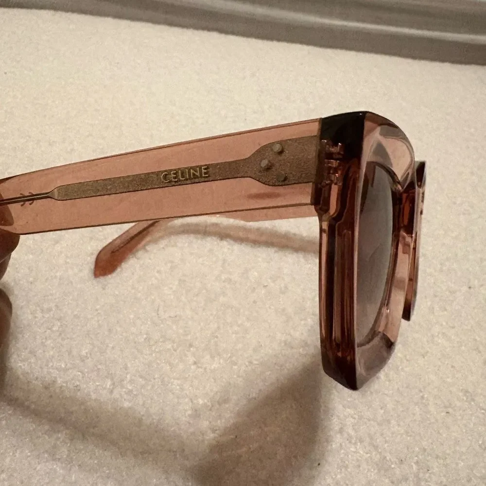 Celine Transparent Square Sunglasses